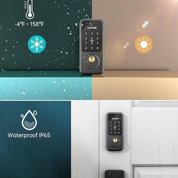 Keyless Entry Door Lock with Handle, Hornbill Smart Front Door Lock Set *NEW* - Picture 2 of 7